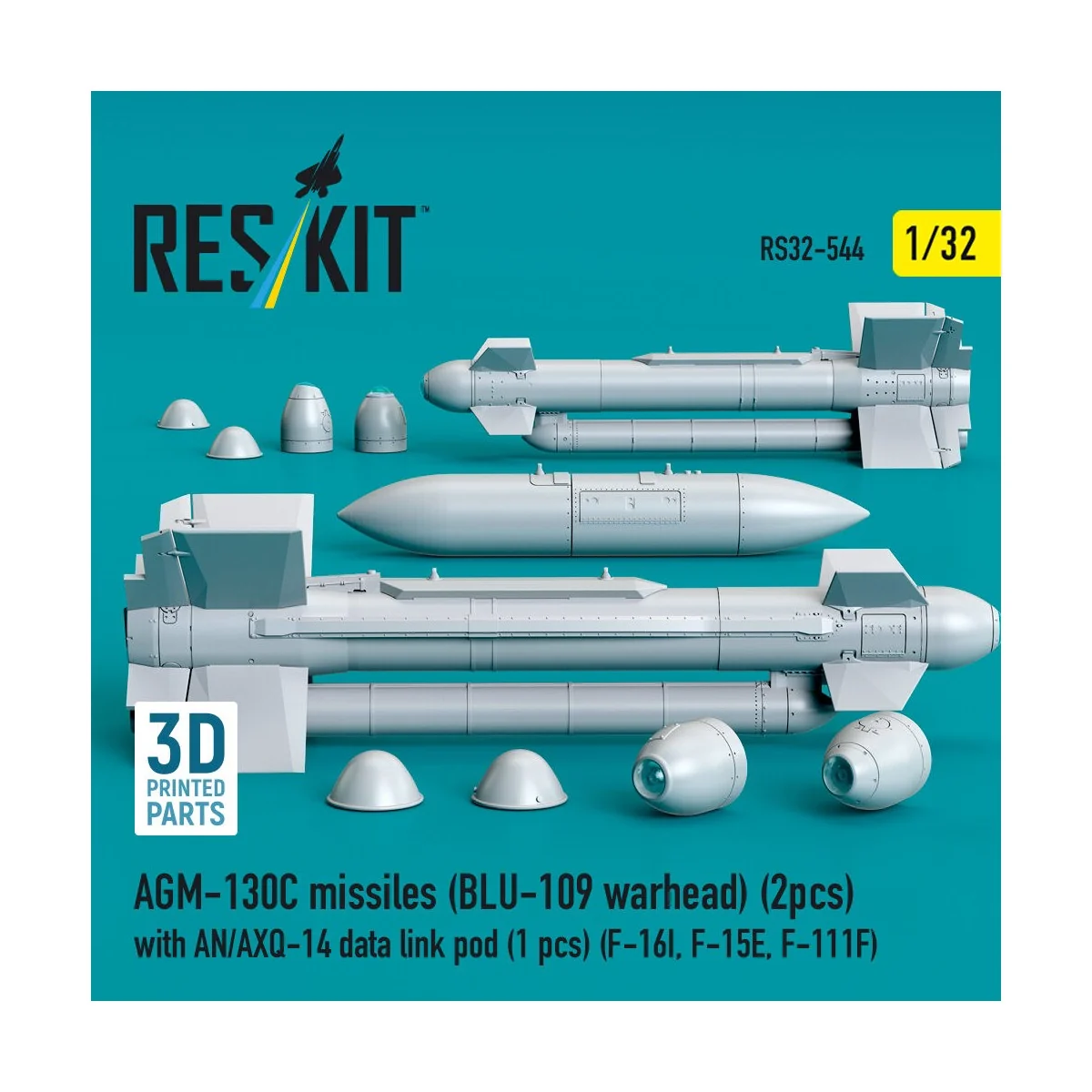 AGM-130C missiles (BLU-109 warhead) (2 pcs) with AN/AXQ-14 data lin...
