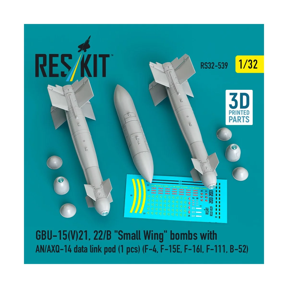 GBU-15(V)21, 22/B Small Wing bombs (2 pcs) with AN/AXQ-14 data link...