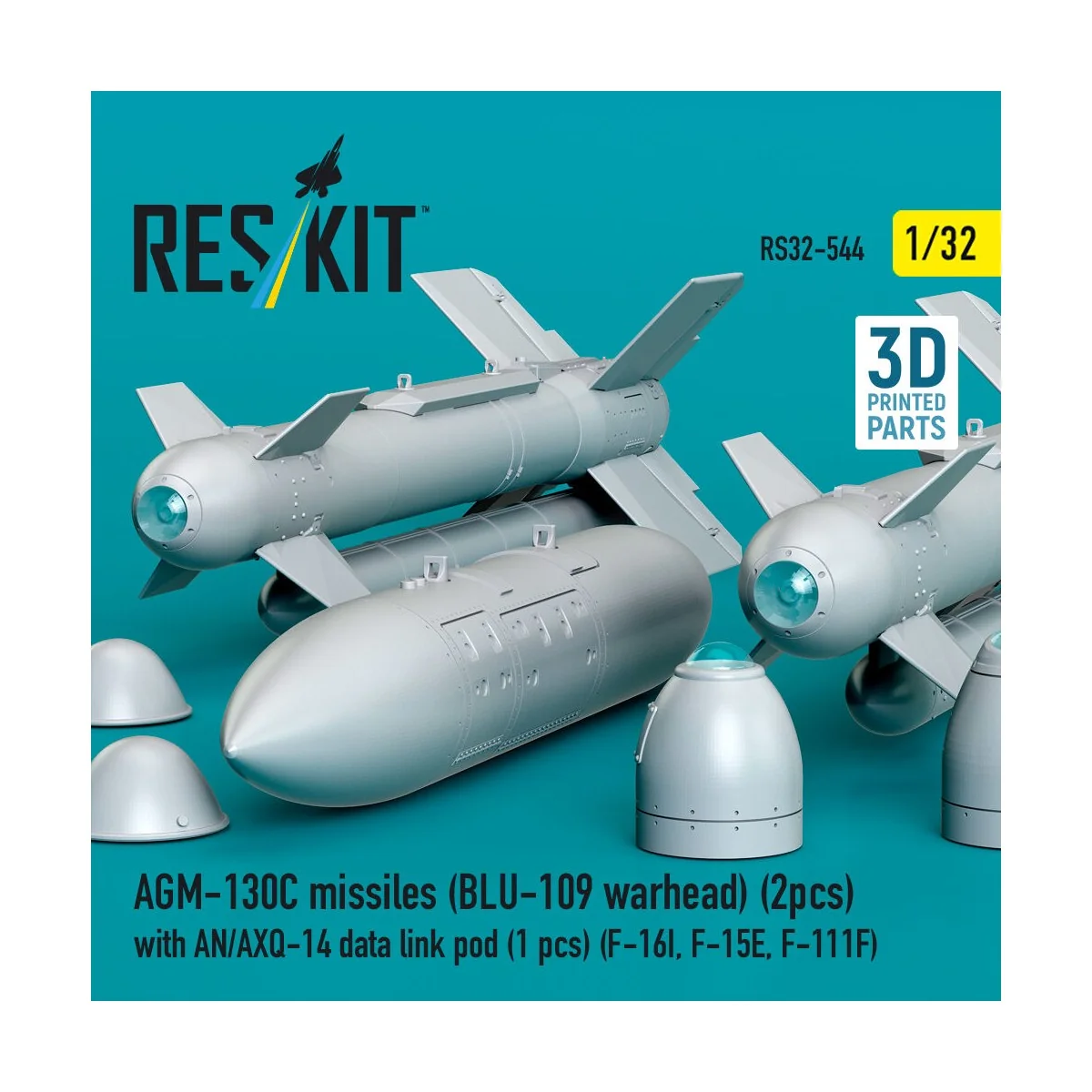 AGM-130C missiles (BLU-109 warhead) (2 pcs) with AN/AXQ-14 data lin...