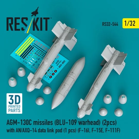 AGM-130C missiles (BLU-109 warhead) (2 pcs) with AN/AXQ-14 data lin...