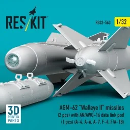 AGM-62 Walleye II missiles (2 pcs) with AN/AWG-16 data link pod (1 ...