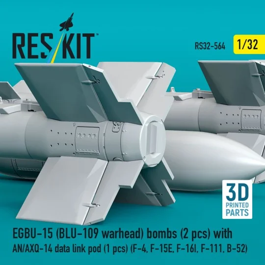EGBU-15 (BLU-109 warhead) bombs (2 pcs) with AN/AXQ-14 data link po...