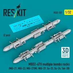 MBD2-67U multiple bombs racks (2 pcs) (MiG-21, MiG-23, MiG-27(?), M...