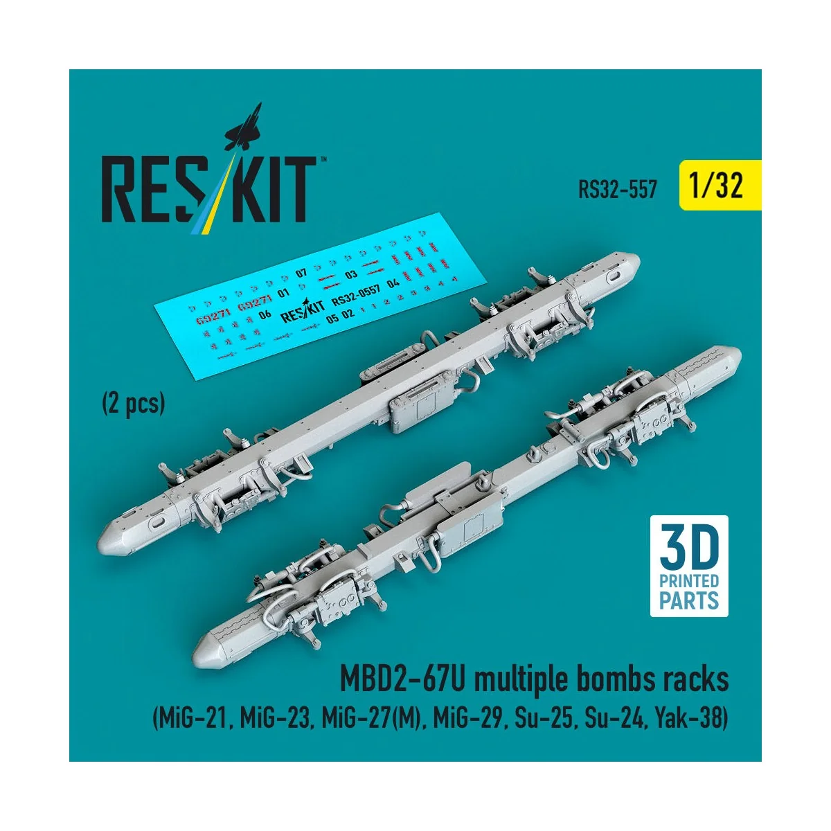MBD2-67U multiple bombs racks (2 pcs) (MiG-21, MiG-23, MiG-27(?), M...