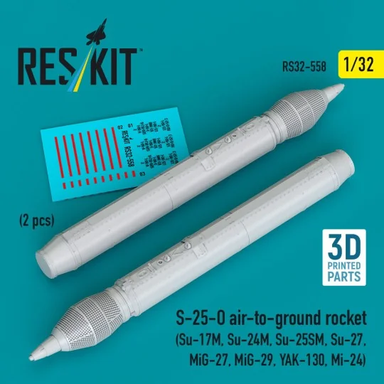 S-25-O air-to-ground rocket (2 pcs) (Su-17M, Su-24M, Su-25SM, Su-27...