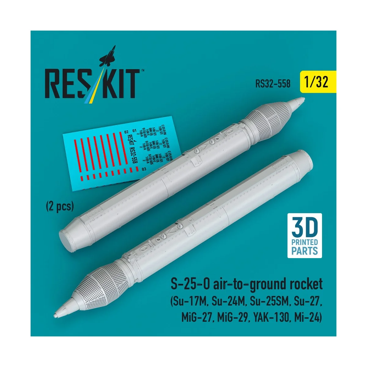 S-25-O air-to-ground rocket (2 pcs) (Su-17M, Su-24M, Su-25SM, Su-27...