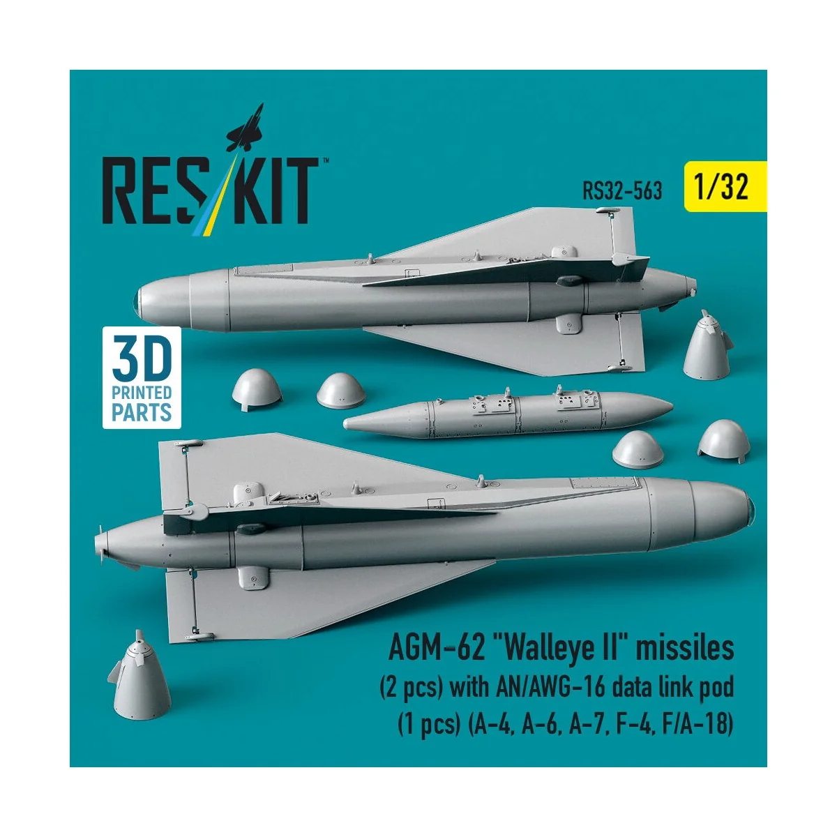 AGM-62 Walleye II missiles (2 pcs) with AN/AWG-16 data link pod (1 ...