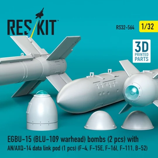 EGBU-15 (BLU-109 warhead) bombs (2 pcs) with AN/AXQ-14 data link po...
