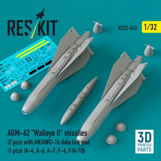 AGM-62 Walleye II missiles (2 pcs) with AN/AWG-16 data link pod (1 ...