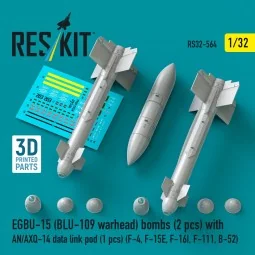 EGBU-15 (BLU-109 warhead) bombs (2 pcs) with AN/AXQ-14 data link po...