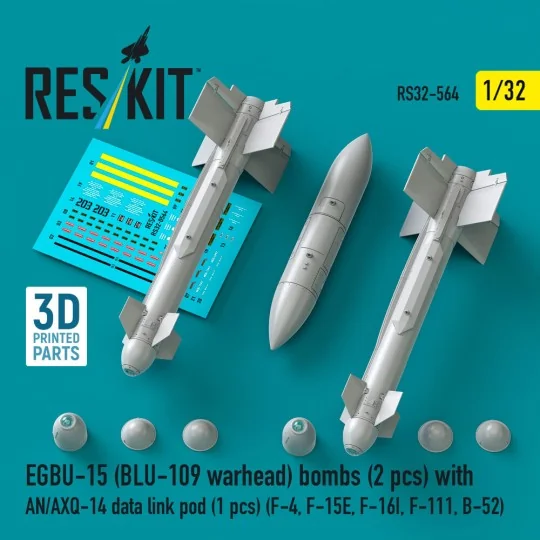 EGBU-15 (BLU-109 warhead) bombs (2 pcs) with AN/AXQ-14 data link po...