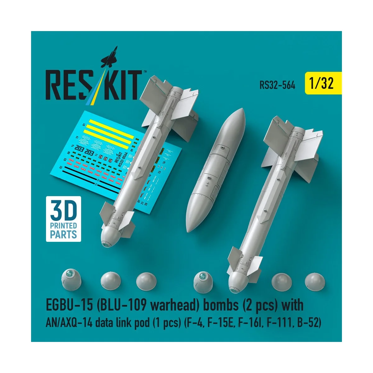 EGBU-15 (BLU-109 warhead) bombs (2 pcs) with AN/AXQ-14 data link po...