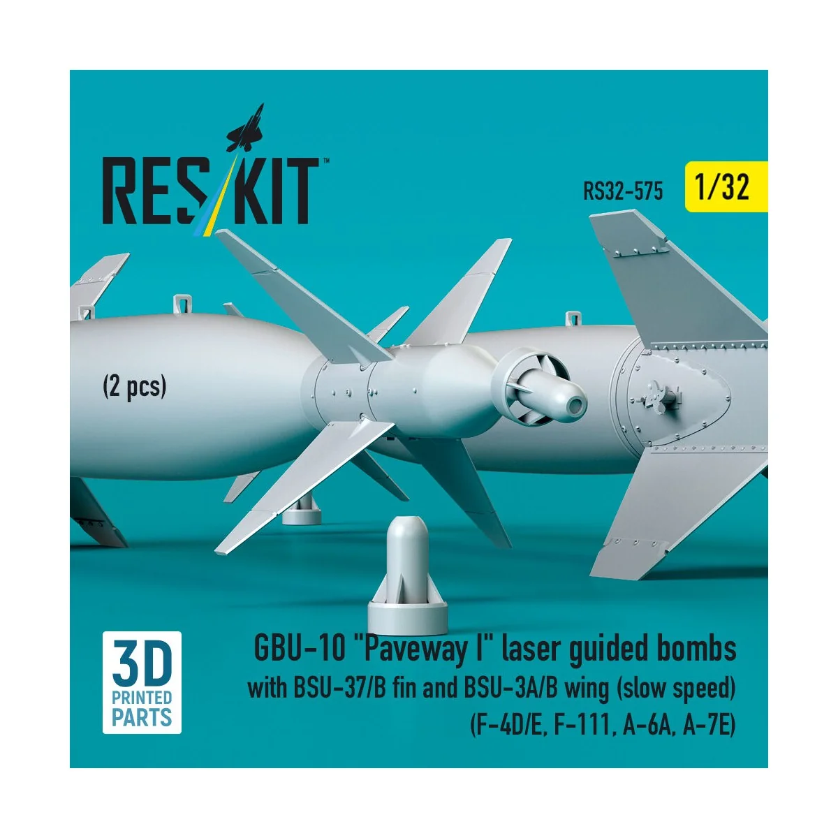 GBU-10 Paveway I laser guided bombs with BSU-37/B fin and BSU-3A/B ...