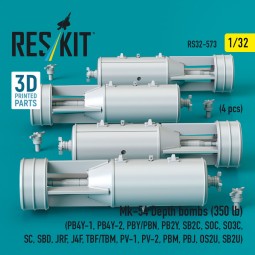 Mk-54 Depth bombs (350 lb) (4 pcs) (PB4Y-1, PB4Y-2, PBY/PBN, PB2Y, ... 2