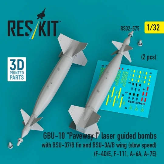 GBU-10 Paveway I laser guided bombs with BSU-37/B fin and BSU-3A/B ...
