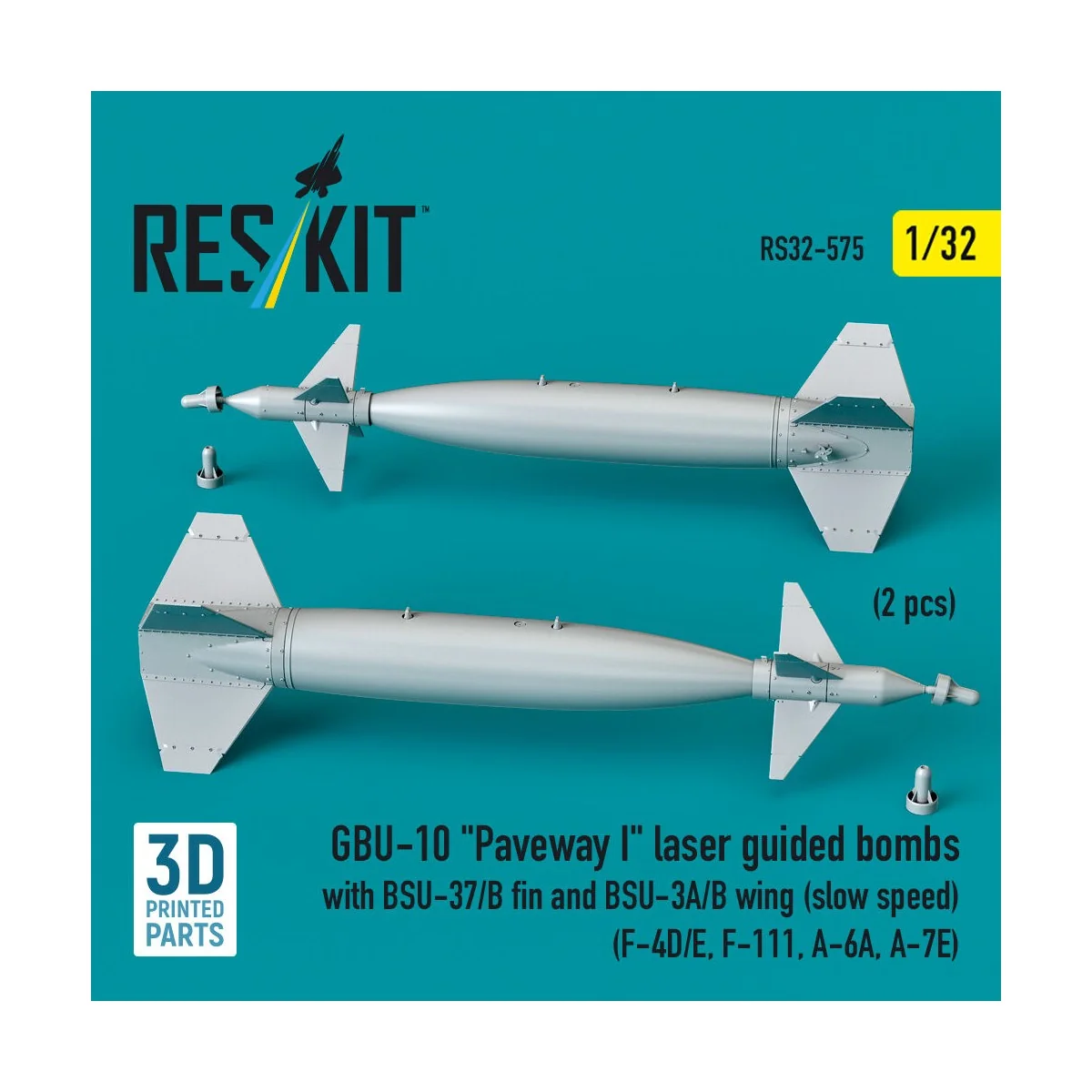 GBU-10 Paveway I laser guided bombs with BSU-37/B fin and BSU-3A/B ...