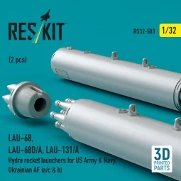 LAU-68, LAU-68D/A, LAU-131/A Hydra rocket launchers for US Army & N...