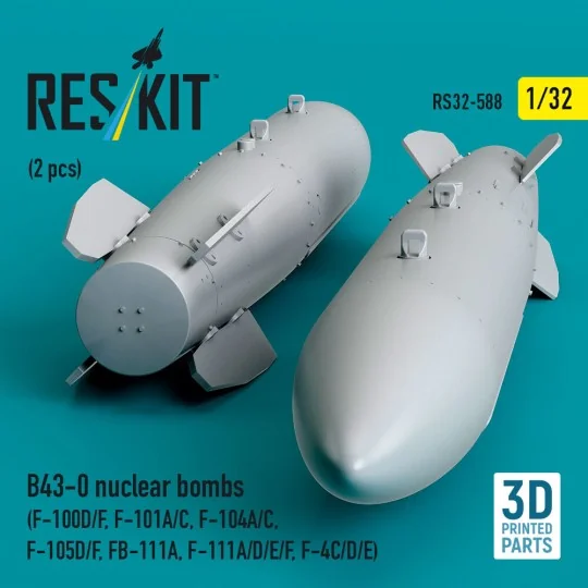 B43-0 nuclear bombs (2 pcs) (F-100D/F, F-101A/C, F-104A/C, F-105D/F...