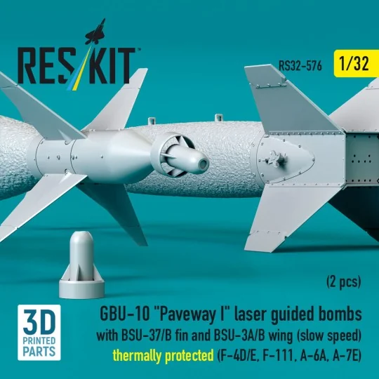 GBU-10 Paveway I laser guided bombs with BSU-37/B fin and BSU-3A/B ...
