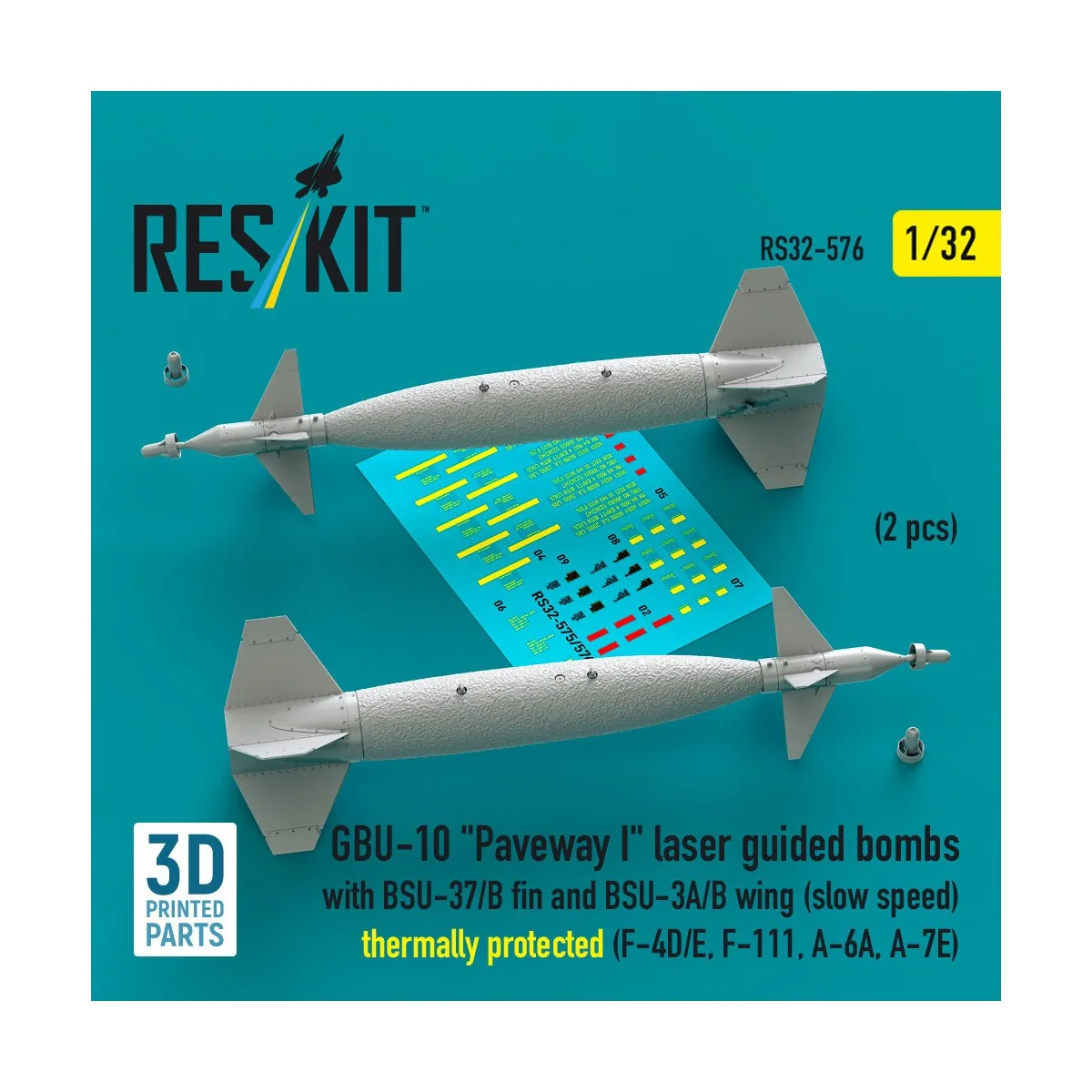 GBU-10 Paveway I laser guided bombs with BSU-37/B fin and BSU-3A/B ...