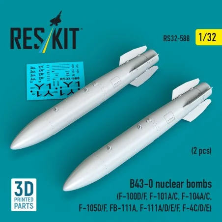B43-0 nuclear bombs (2 pcs) (F-100D/F, F-101A/C, F-104A/C, F-105D/F...