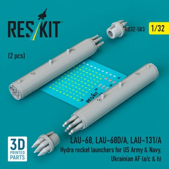 LAU-68, LAU-68D/A, LAU-131/A Hydra rocket launchers for US Army & N...