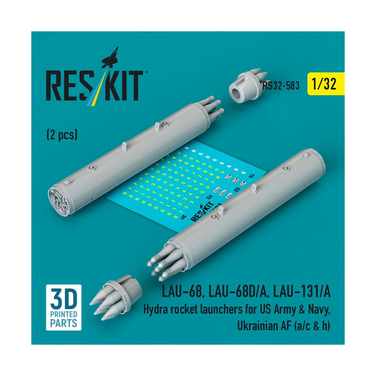 LAU-68, LAU-68D/A, LAU-131/A Hydra rocket launchers for US Army & N...