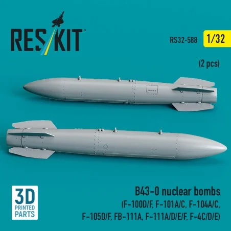 B43-0 nuclear bombs (2 pcs) (F-100D/F, F-101A/C, F-104A/C, F-105D/F...
