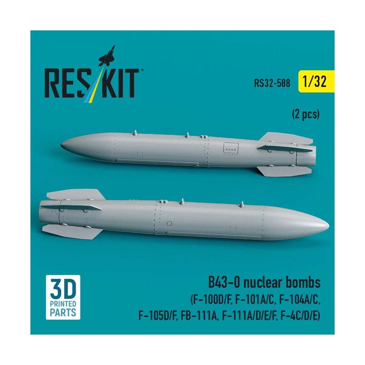 B43-0 nuclear bombs (2 pcs) (F-100D/F, F-101A/C, F-104A/C, F-105D/F...