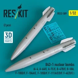 B43-1 nuclear bombs (2 pcs) (A-4, A-6A/E, A-7C/E, B-47B/E, B-58A, F...