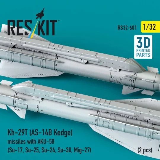 Kh-29T (AS-14B Kedge) missiles with AKU-58 (2 pcs) (Su-17, Su-25, S...
