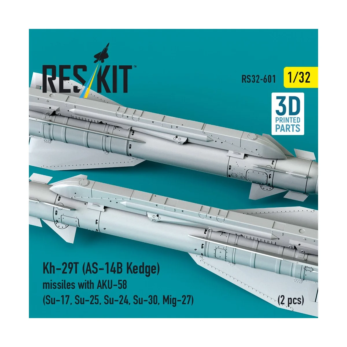 Kh-29T (AS-14B Kedge) missiles with AKU-58 (2 pcs) (Su-17, Su-25, S...