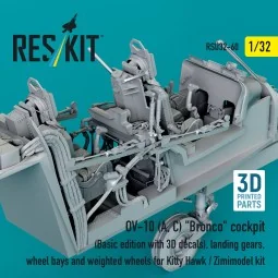 OV-10 (A, C) Bronco cockpit (Basic edition with 3D decals), landing...
