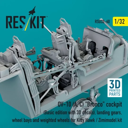 OV-10 (A, C) Bronco cockpit (Basic edition with 3D decals), landing...
