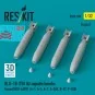 BLU-1B (750 lb) napalm bombs finned MXU-469/B (4 pcs) (A-1, A-4, A-...