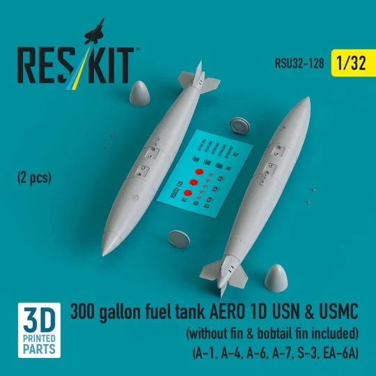 300 gallon fuel tank AERO 1D USN & USMC (2 pcs) (without fin & bobt...