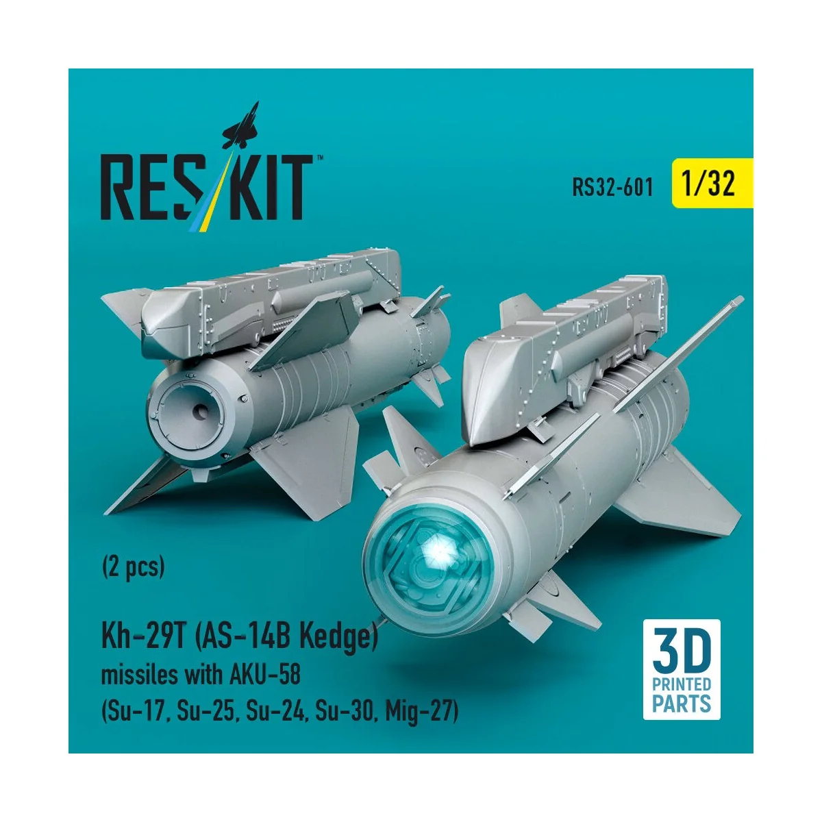 Kh-29T (AS-14B Kedge) missiles with AKU-58 (2 pcs) (Su-17, Su-25, S...