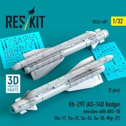 Kh-29T (AS-14B Kedge) missiles with AKU-58 (2 pcs) (Su-17, Su-25, S...