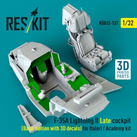 F-35A Lightning II Late cockpit (Basic edition with 3D decals) for ...