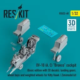 OV-10 (A, C) Bronco cockpit (Basic edition with 3D decals), landing...