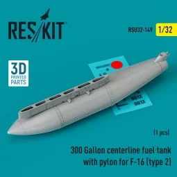 300 Gallon centerline fuel tank with pylon for F-16 (A/B/C/D/E/F/I)...