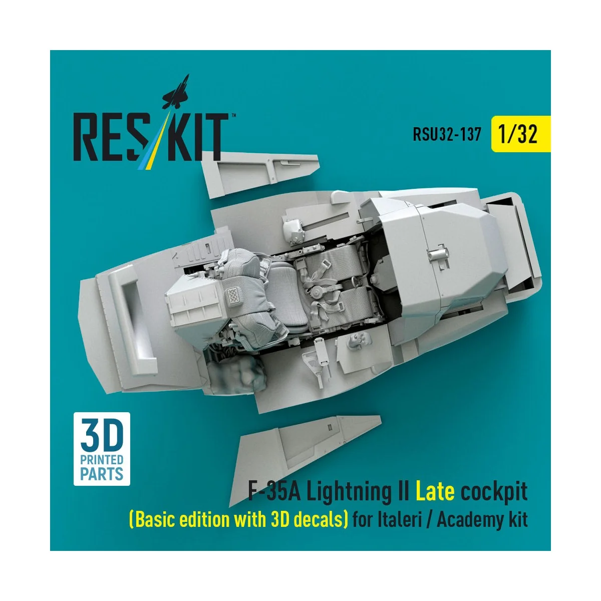 F-35A Lightning II Late cockpit (Basic edition with 3D decals) for ...