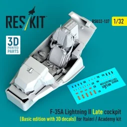 F-35A Lightning II Late cockpit (Basic edition with 3D decals) for ...