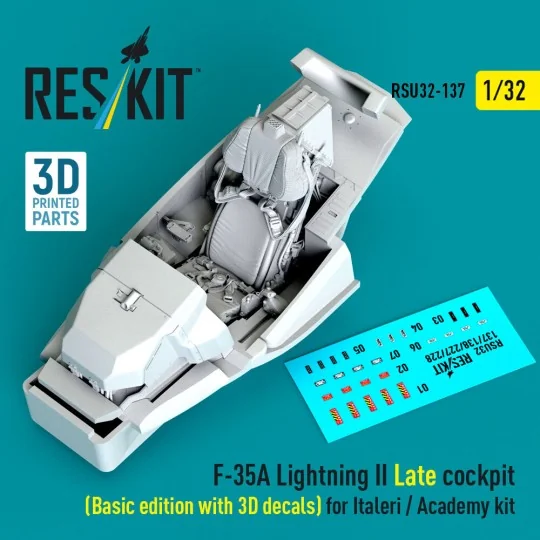 F-35A Lightning II Late cockpit (Basic edition with 3D decals) for ...