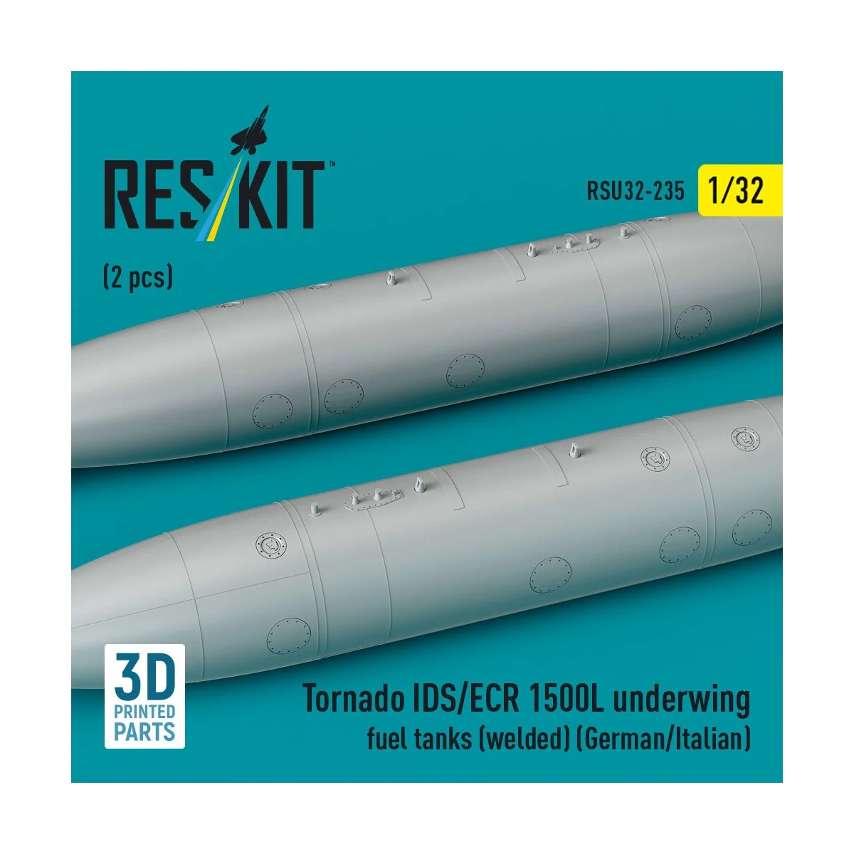 Tornado IDS/ECR 1500L underwing fuel tanks (welded) (German AF / It...