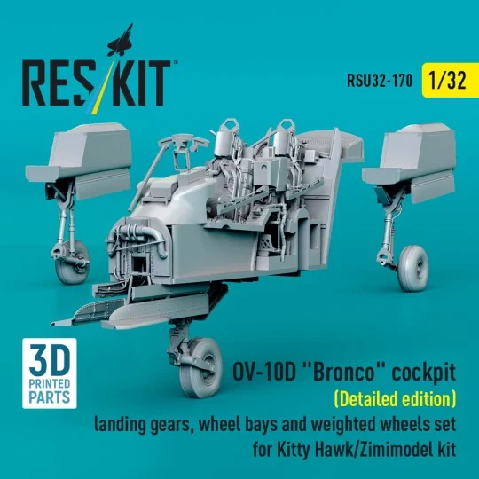 OV-10D Bronco cockpit (Detailed edition) landing gears, wheel bays ...