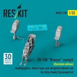 OV-10D Bronco cockpit (Detailed edition) landing gears, wheel bays ... 2