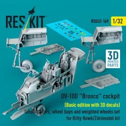 OV-10D Bronco cockpit (Basic edition with 3D decals) landing gears,...