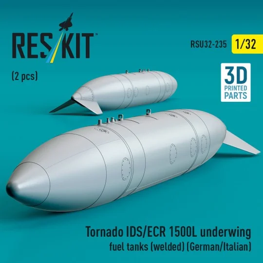 Tornado IDS/ECR 1500L underwing fuel tanks (welded) (German AF / It...