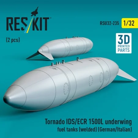 Tornado IDS/ECR 1500L underwing fuel tanks (welded) (German AF / It...